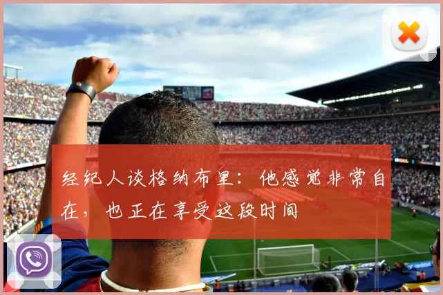 经纪人谈格纳布里：他感觉非常自在，也正在享受这段时间